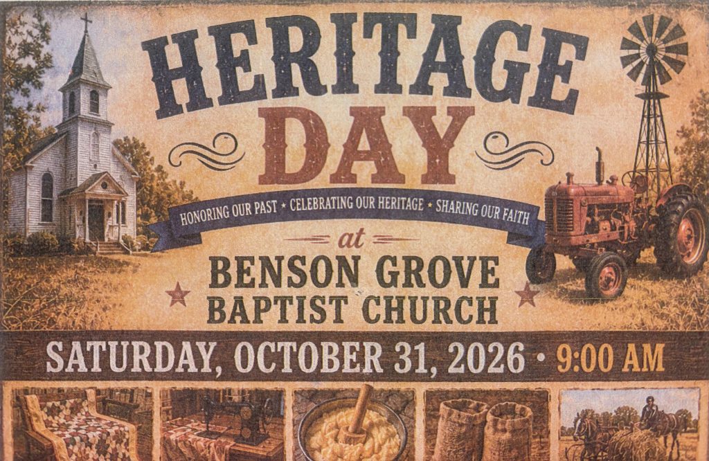 Benson Grove Baptist Church Heritage Day